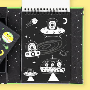 Neon-Malbuch-Set – Weltraum - tablude.com