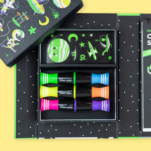 Neon-Malbuch-Set – Weltraum - tablude.com