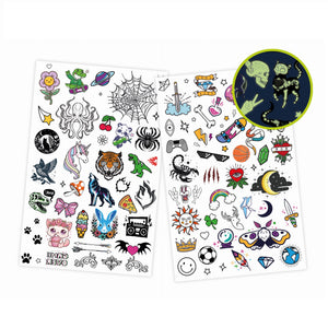 Im Dunkeln leuchtende Tattoos 75 Stk. - tablude.com