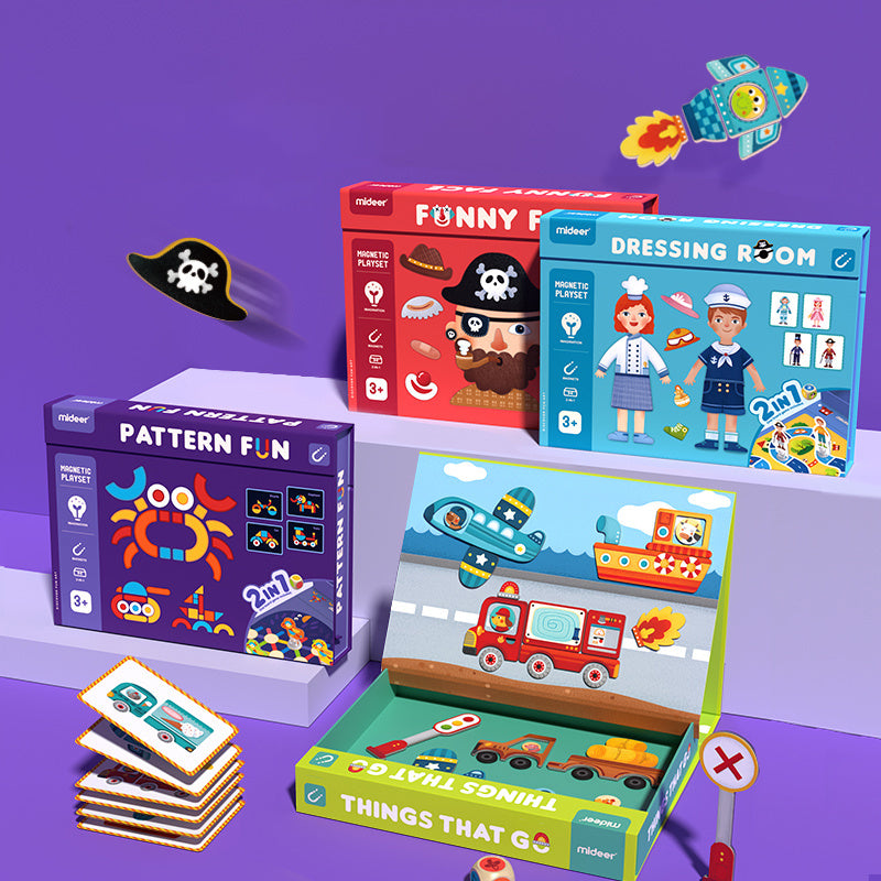 Magnetisches Puzzle und Spiel 2in1 – Fahrzeuge - tablude.com