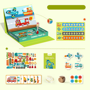 Magnetisches Puzzle und Spiel 2in1 – Fahrzeuge - tablude.com