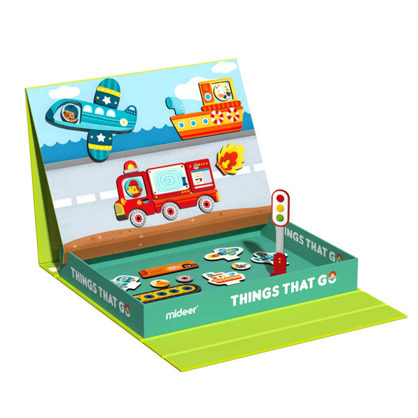 Magnetisches Puzzle und Spiel 2in1 – Fahrzeuge - tablude.com