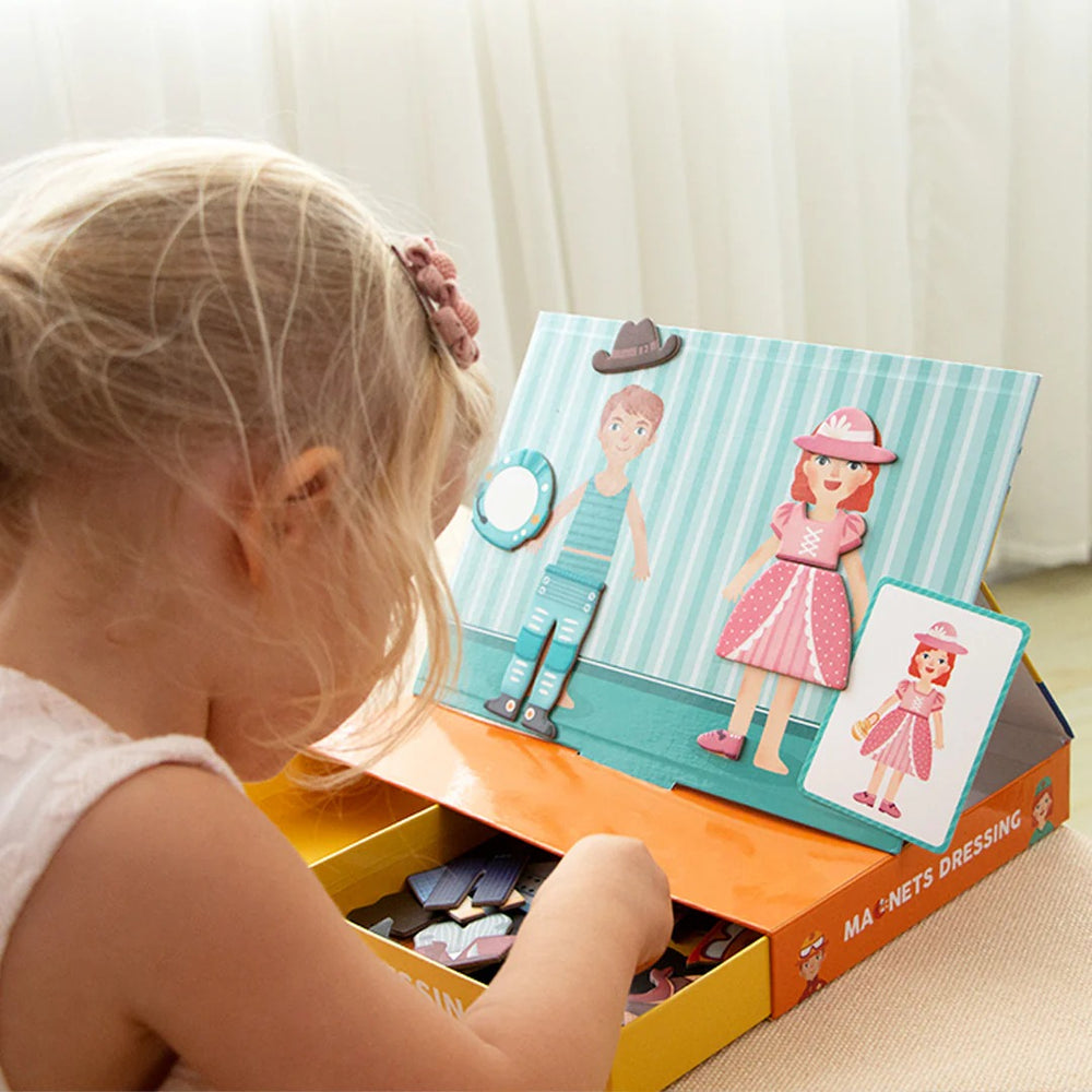 Magnetisches Puzzle und Spiel 2in1 – Kleidung - tablude.com