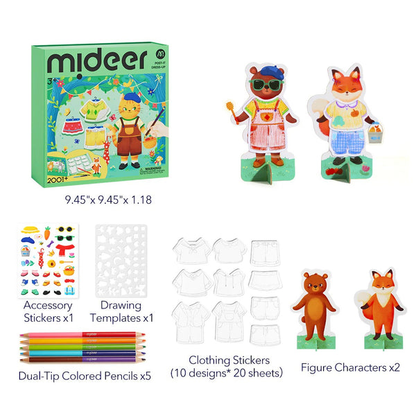 Malbuch zum Verkleiden für Kinder – Freunde aus dem Wald - tablude.com