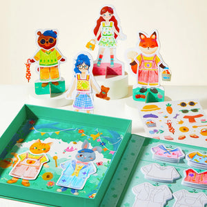 Malbuch zum Verkleiden für Kinder – Freunde aus dem Wald - tablude.com