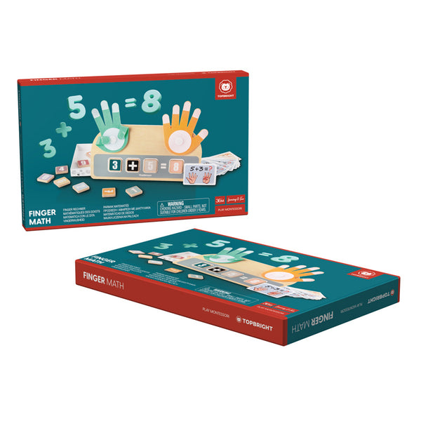 Holzspielzeug zum Erlernen des Zählens mit den Fingern - tablude.com