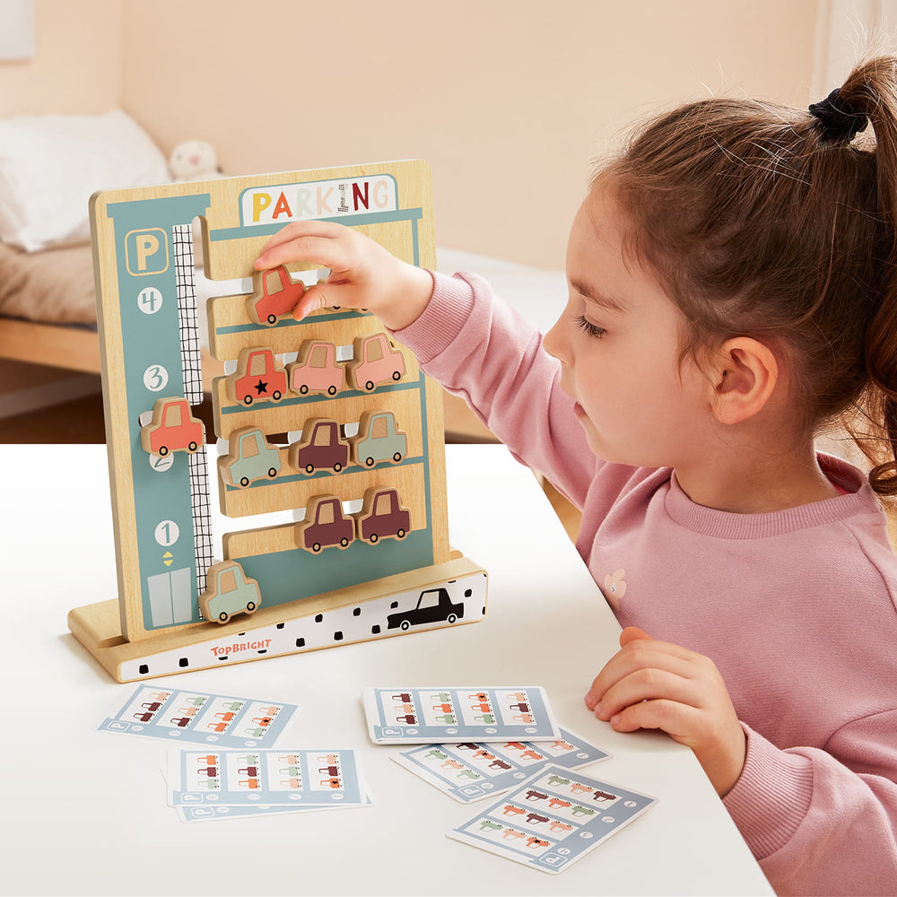 Logisches Puzzlespiel für Kinder – Parkplatz - tablude.com