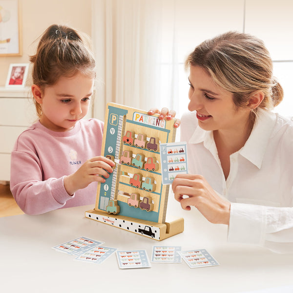 Logisches Puzzlespiel für Kinder – Parkplatz - tablude.com