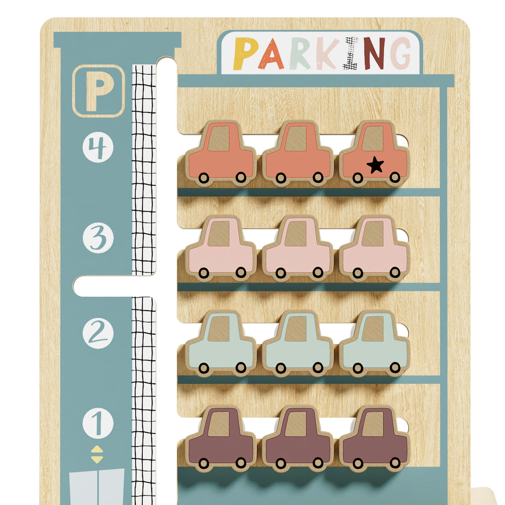 Logisches Puzzlespiel für Kinder – Parkplatz - tablude.com