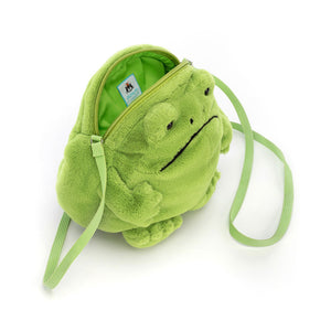 Plüsch-Umhängetasche – Regenfrosch Ricky 17 cm - tablude.com