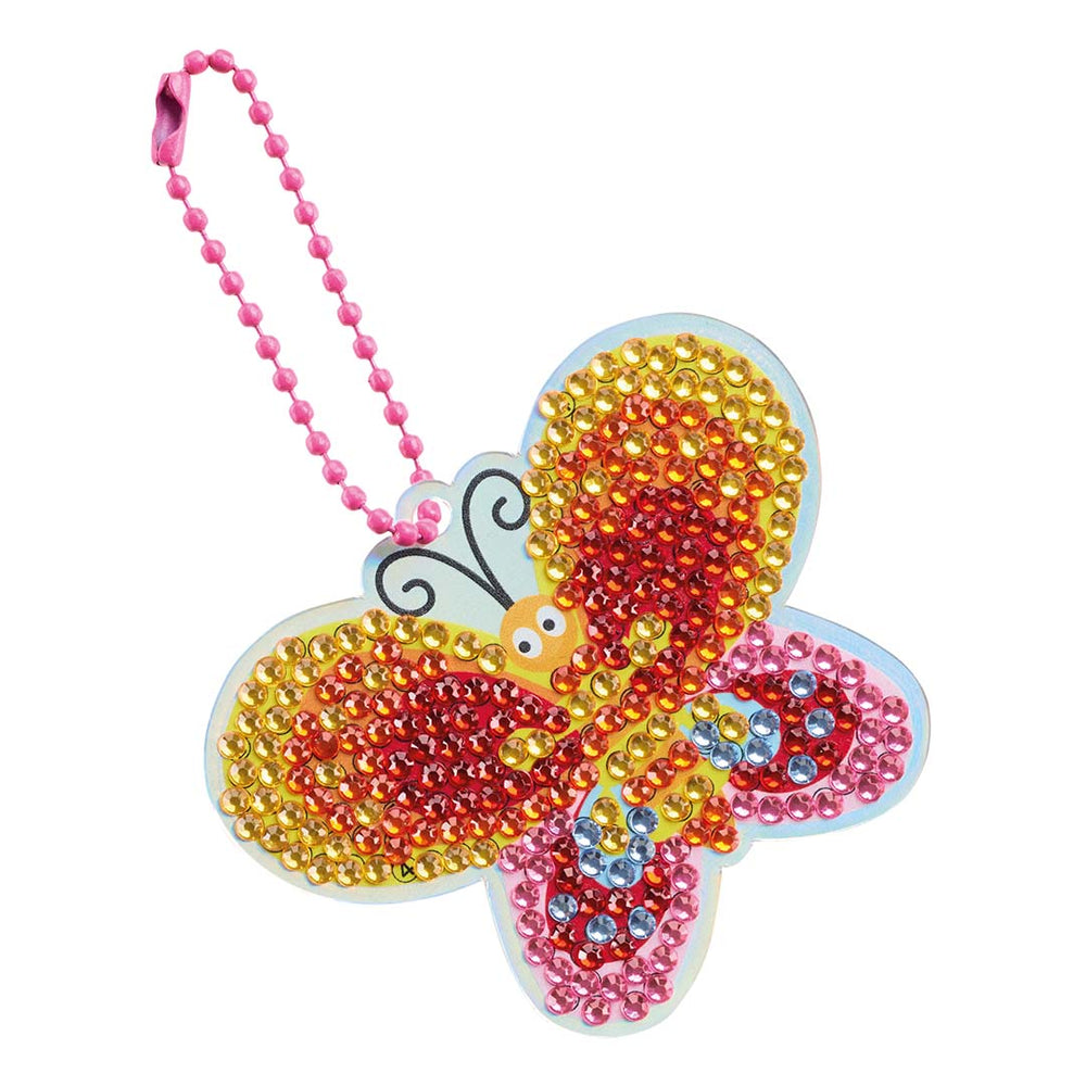 DIY-Diamant-Schlüsselanhänger-Bausatz - Schmetterling - tablude.com