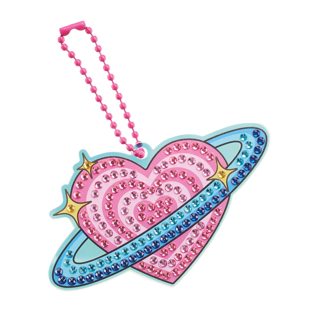 Set zum Basteln von Diamant-Schlüsselanhängern DIY – Herzplanet - tablude.com