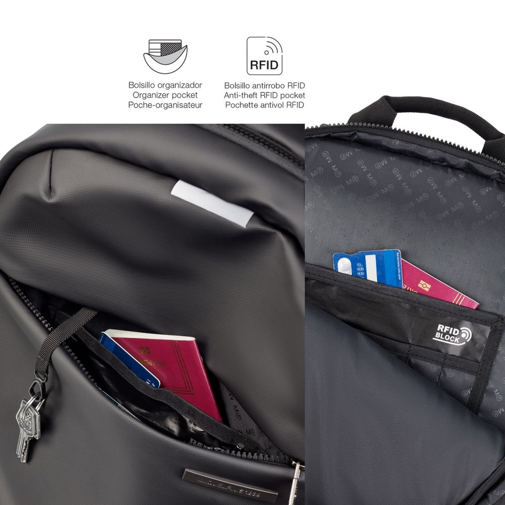 Rucksack Back To Work – Schwarz 22 l