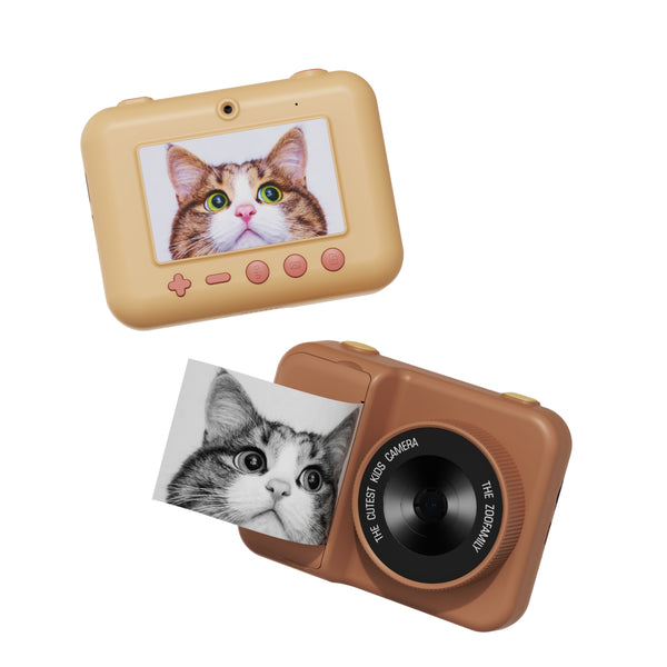 Digitalkamera mit Drucker für Kinder Zoo Print – Einhorn - tablude.com