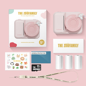 Digitalkamera mit Drucker für Kinder Zoo Print – Einhorn - tablude.com