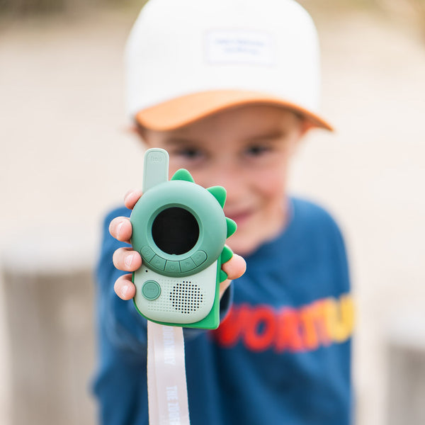Walkie-Talkie für Kinder – Grüner Dinosaurier - tablude.com