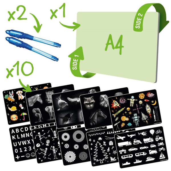 Leuchttafel zum Zeichnen – Pintaflu A4 - tablude.com
