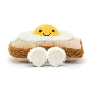 Plüsch-Eier auf Toast 16 cm - tablude.com