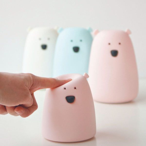 Kleine Teddybär-Lampe – rosa