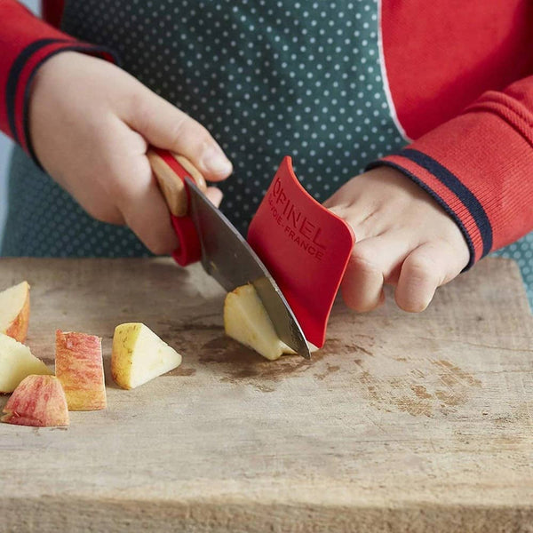 Kindermesser mit Fingerschutz Le Petit Chef Rot – 2-teilig