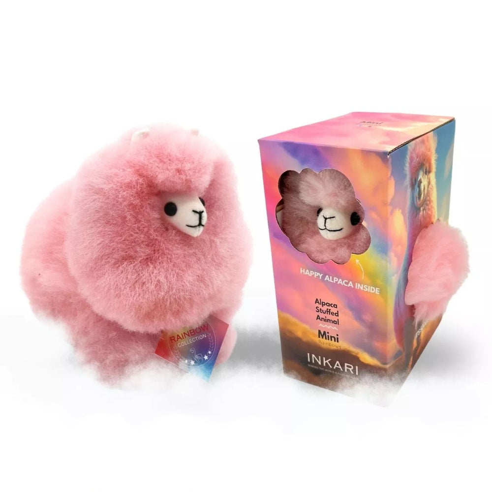 Plüsch-Alpaka Rainbows – Cotton Candy 15 cm - tablude.com