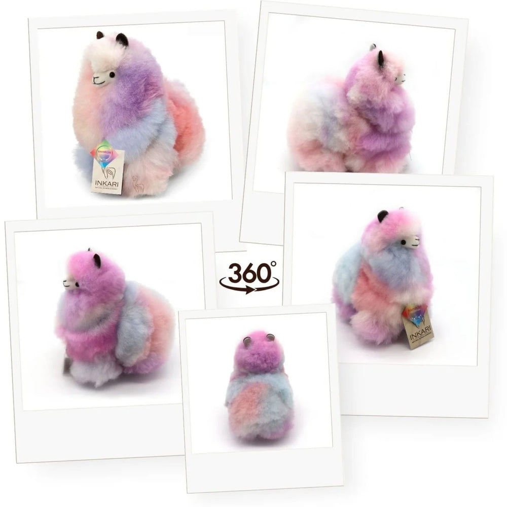 Flauschiges Alpaka-Kuscheltier Rainbows – Galaxy, 23 cm