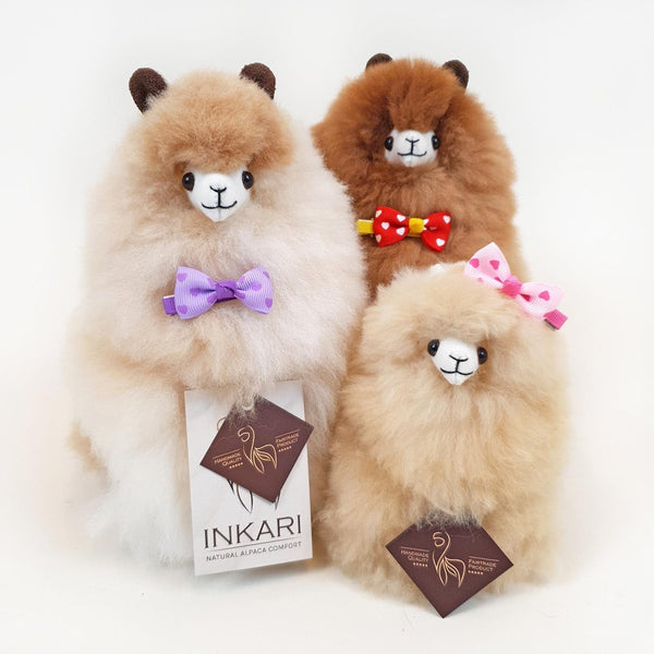 Fluffiges Alpaka-Kuscheltier Monsterfluff – Sahara 15 cm
