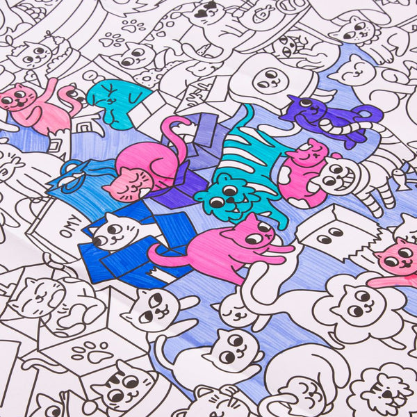 Riesiges Malbuch – Kitty 100 x 70 cm - tablude.com