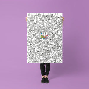 Riesiges Malbuch – Kitty 100 x 70 cm - tablude.com