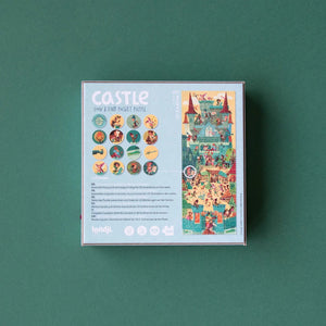 Taschenpuzzle mit Beobachtungsspiel – Burg 100 Teile - tablude.com