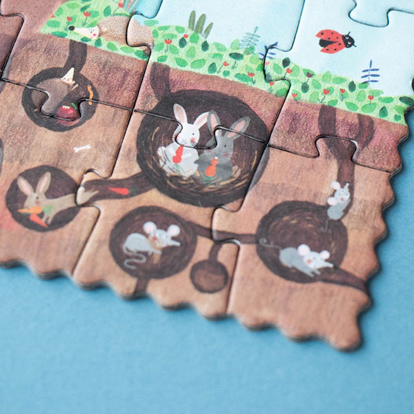Taschenpuzzle mit Beobachtungsspiel – Apfelbaum 36 Teile - tablude.com