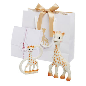 Beißring Sophie die Giraffe  – kleines Geburtstags-Set - tablude.com