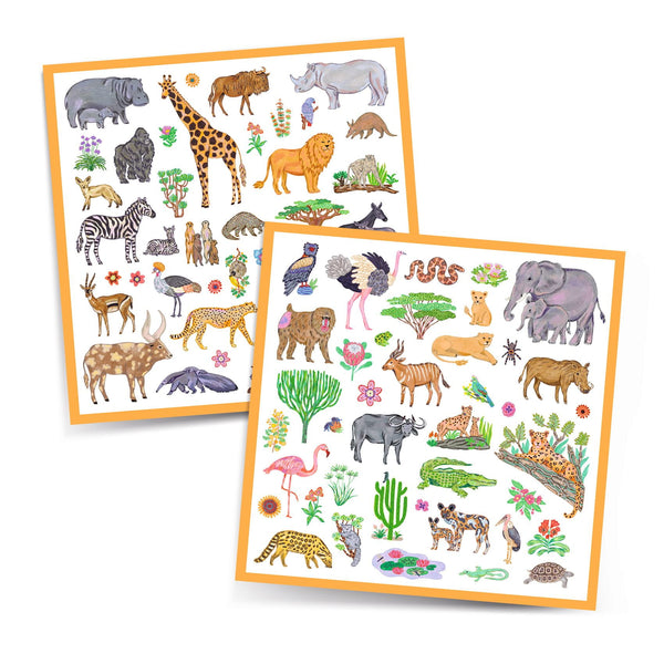 Stickerset 160 Stück – Kenia - tablude.com