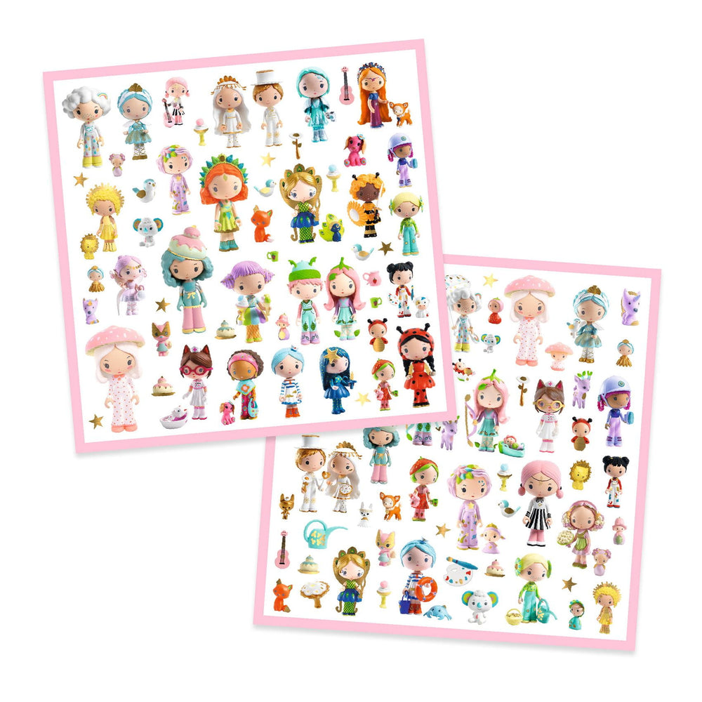 Stickerset 160 Stück – Die Welt von Tinyly - tablude.com