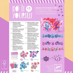 Kreativsets zum Selbermachen - 4 Freundschaftsarmbänder - tablude.com