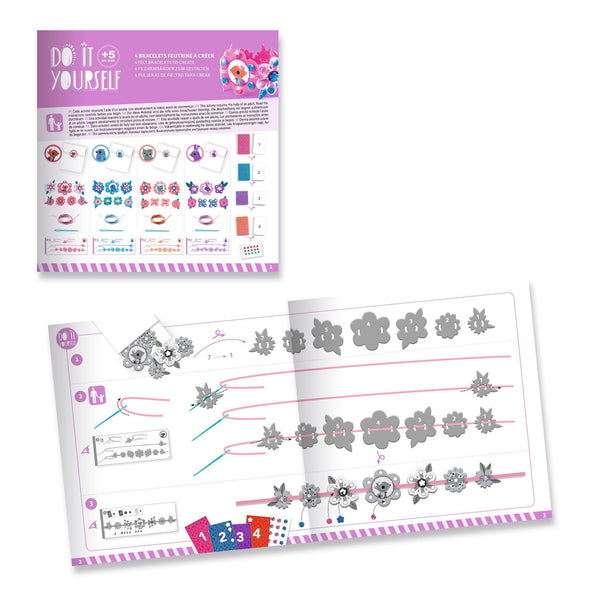 Kreativsets zum Selbermachen - 4 Freundschaftsarmbänder - tablude.com