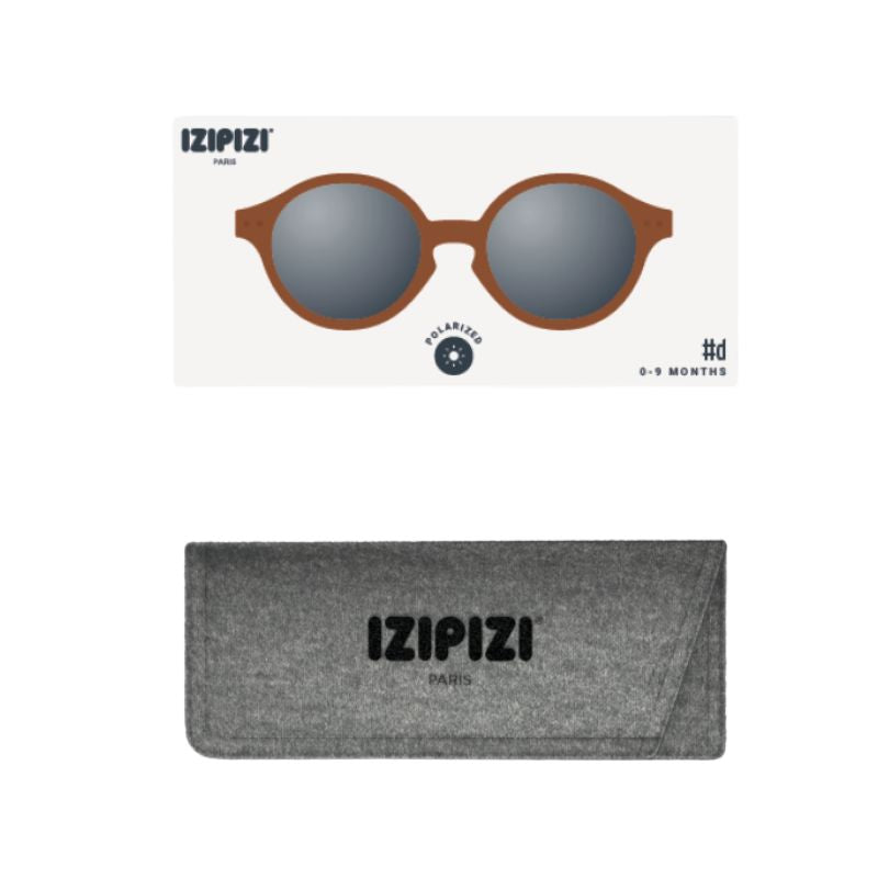 Sonnenbrille mit Polarisation Baby D 0-9 Monate - Chocolate