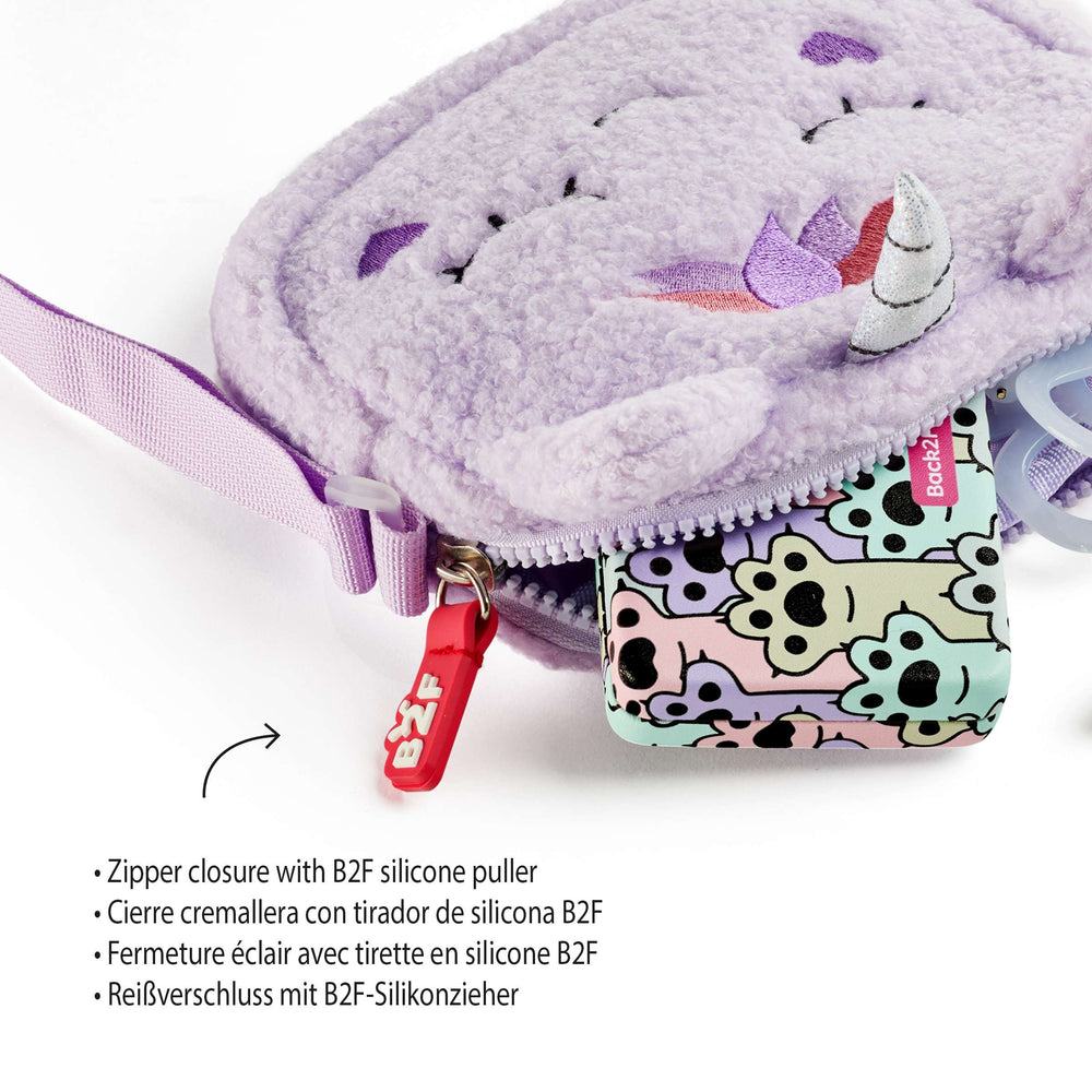 Flauschige Handtasche – Einhorn