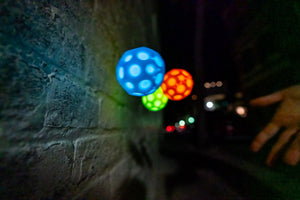 Leuchtender Moonshine Ball - blau
