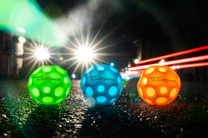 Leuchtender Moonshine Ball - blau