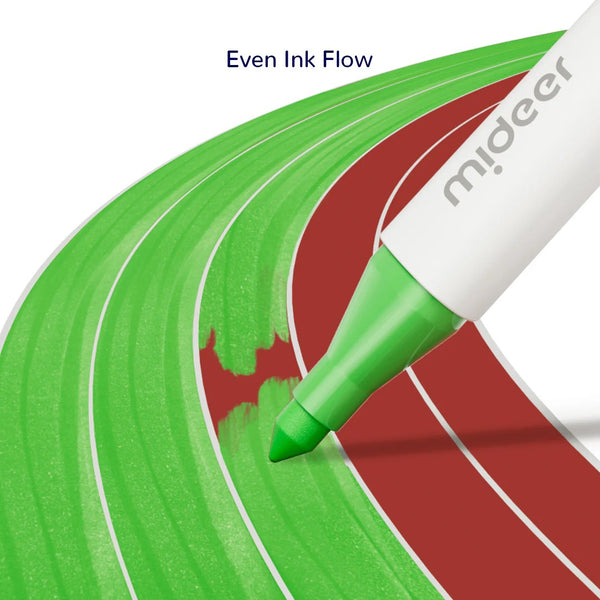 Abwaschbare Marker mit doppelter Spitze – 12 Farben - tablude.com