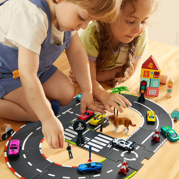 Puzzle Rennbahn - 38 Teile - tablude.com