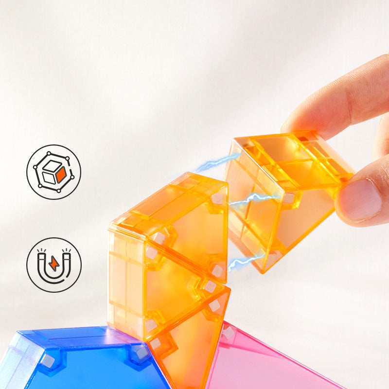 Magnetische Bausteine 3D - 46 Teile - tablude.com