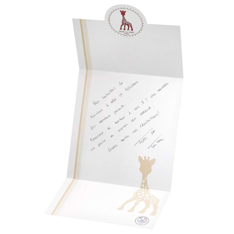 Geschenkset Sophie la girafe mit Herzrassel - tablude.com