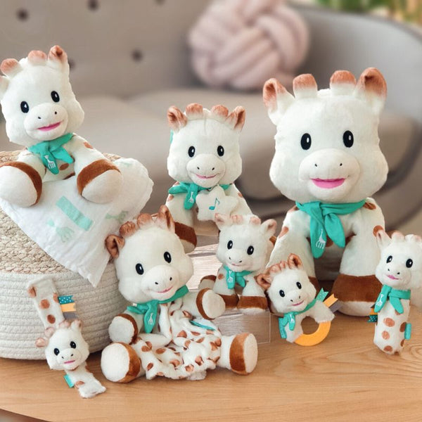 Geschenkset Sophie la girafe mit Plüschrassel - tablude.com