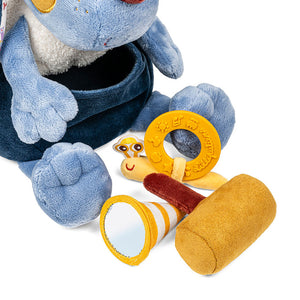 Multifunktionales Aktivitätsspielzeug zum Kuscheln – Hund Jules 9 m+