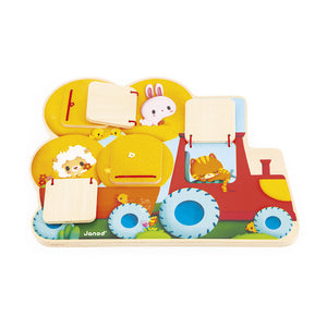 Holztafel zum Suchen und Finden – Traktor Bauernhof 12m+ - tablude.com