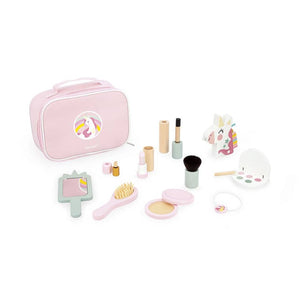 Kosmetiktasche mit 10 Accessoires – Kleine Miss Einhorn