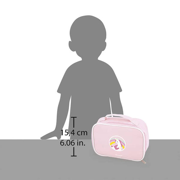 Kosmetiktasche mit 10 Accessoires – Kleine Miss Einhorn
