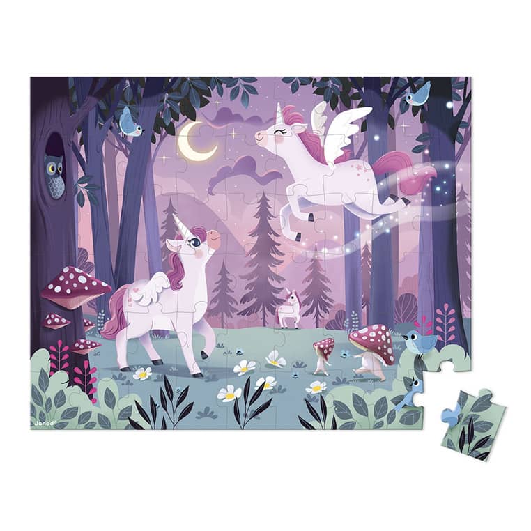 Puzzle im Koffer Made in France – Einhörner 54 Teile 5+